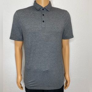 Lululemon Evolution Polo Shirt Mens Size S Short Sleeve Gray